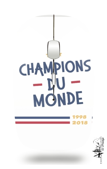  Champion du monde 2018 Supporter France for Wireless optical mouse with usb receiver