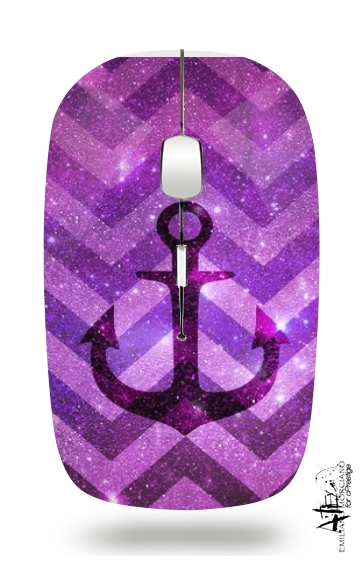  Anchor Chevron Purple for Wireless optical mouse with usb receiver