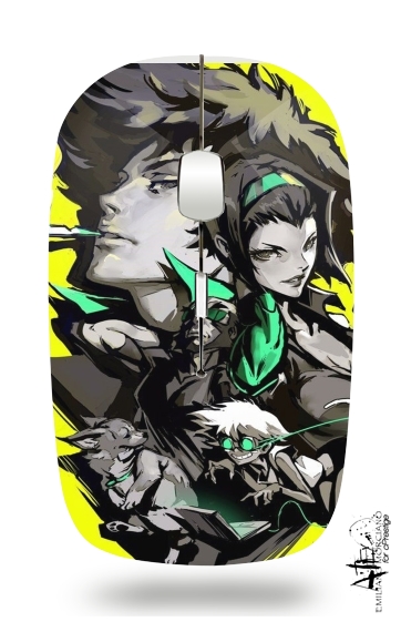  Cowboy Bebop Yellow Art for Wireless optical mouse with usb receiver