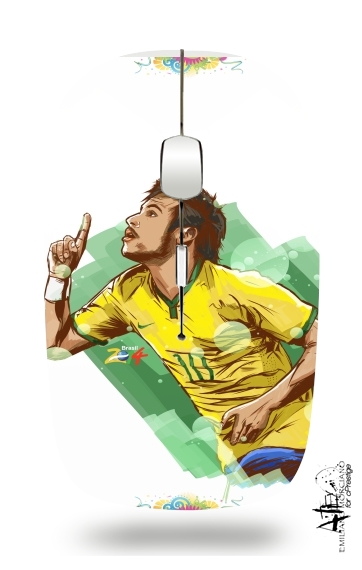  Football Stars: Neymar Jr - Brasil for Wireless optical mouse with usb receiver