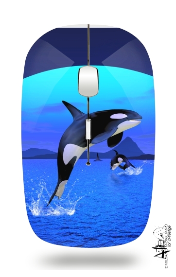  Orca Whale for Wireless optical mouse with usb receiver