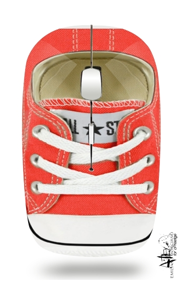  All Star Basket shoes red for Wireless optical mouse with usb receiver