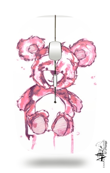  Pink Teddy Bear for Wireless optical mouse with usb receiver