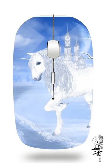  The White Unicorn for Wireless optical mouse with usb receiver