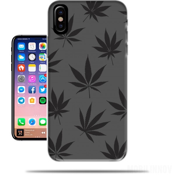 Cannabis Leaf Pattern Iphone X / Iphone XS Case - Wallet Case