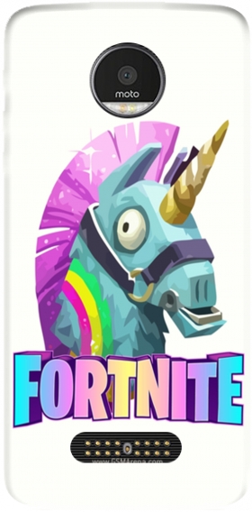 case unicorn video games fortnite for motorola moto z force - fortnite on moto z