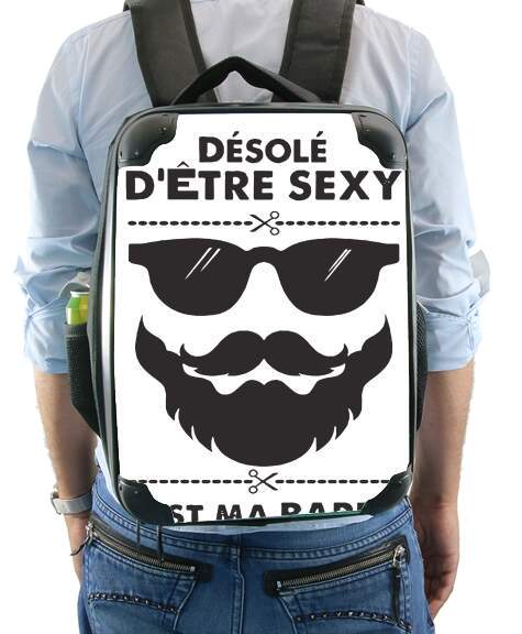  Desole detre sexy cest ma barbe for Backpack