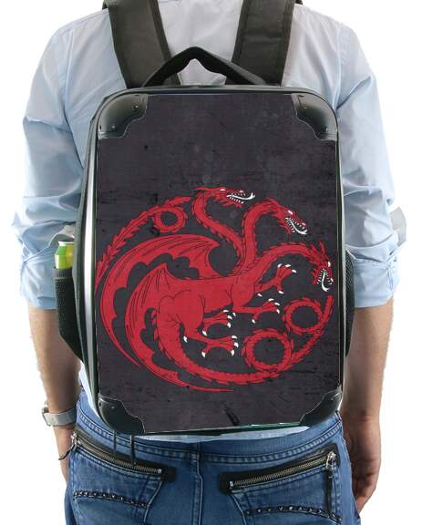  Flag Dragon House Red for Backpack