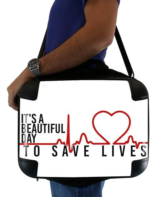 Beautiful Day to save life for Laptop briefcase 15" / Notebook / Tablet