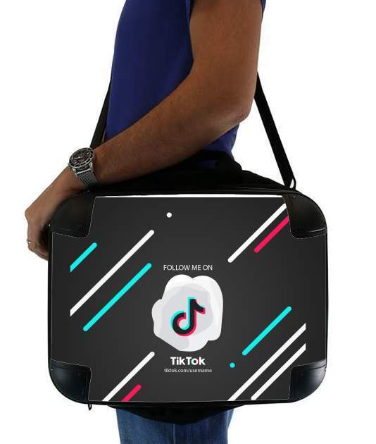  Follow me on tiktok abstract for Laptop briefcase 15" / Notebook / Tablet