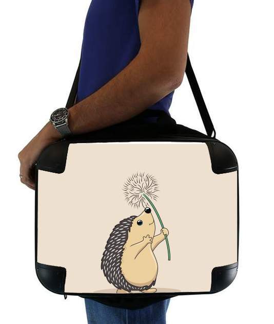  Hedgehog play dandelion for Laptop briefcase 15" / Notebook / Tablet