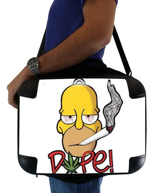 Homer Dope Weed Smoking Cannabis for Laptop briefcase 15" / Notebook / Tablet