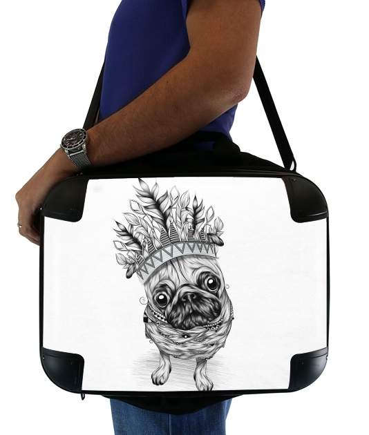  Indian Pug for Laptop briefcase 15" / Notebook / Tablet
