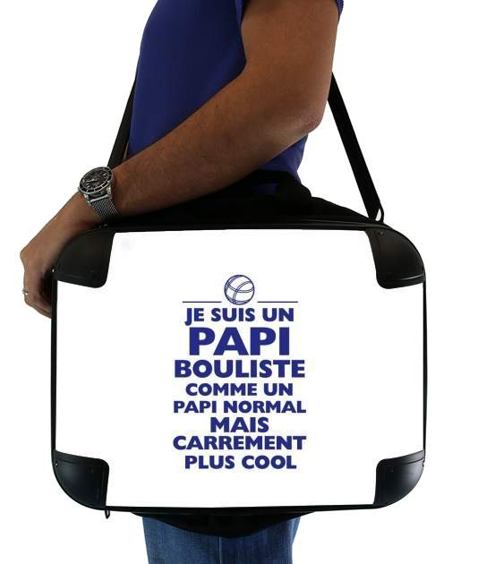  Je suis un papi bouliste comme un papi normal mais plus cool for Laptop briefcase 15" / Notebook / Tablet