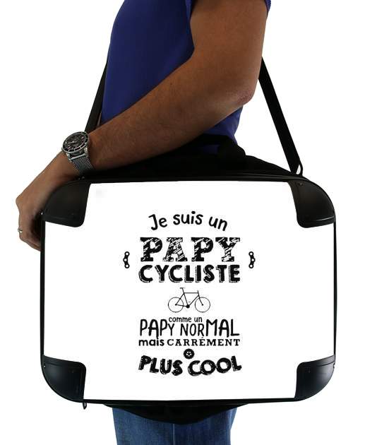  Papy cycliste for Laptop briefcase 15" / Notebook / Tablet