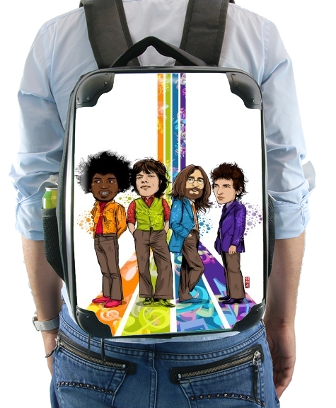  Music Legends: Lennon, Jagger, Dylan & Hendrix for Backpack