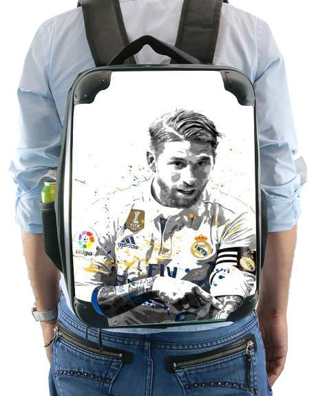  Sergio Ramos Painting Art for Backpack