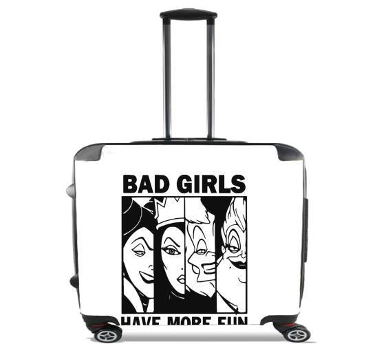  Bad girls have more fun for Wheeled bag cabin luggage suitcase trolley 17" laptop