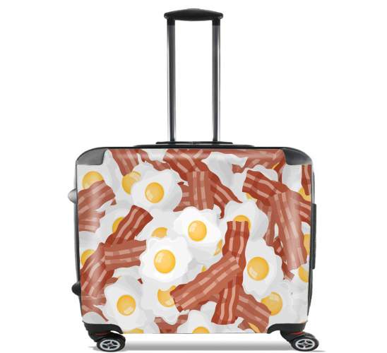  Breakfast Eggs and Bacon for Wheeled bag cabin luggage suitcase trolley 17" laptop
