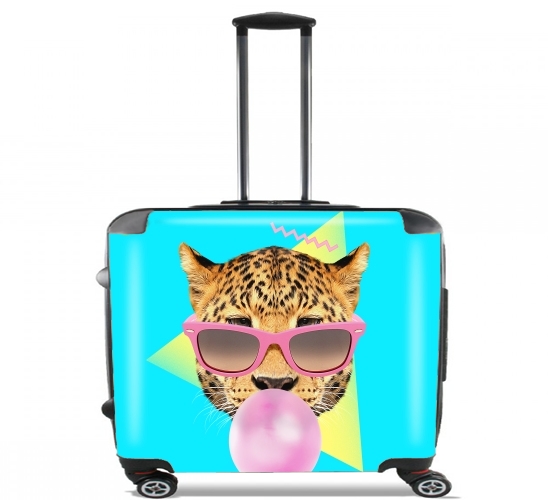  Bubble gum leo for Wheeled bag cabin luggage suitcase trolley 17" laptop