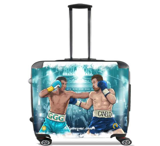  Canelo vs Golovkin 16 September for Wheeled bag cabin luggage suitcase trolley 17" laptop