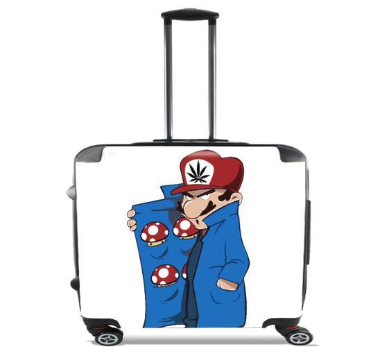  Dealer Mushroom Feat Wario for Wheeled bag cabin luggage suitcase trolley 17" laptop