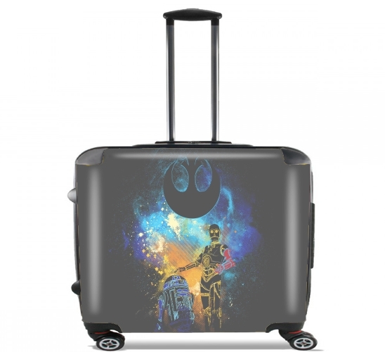  Droids Art for Wheeled bag cabin luggage suitcase trolley 17" laptop