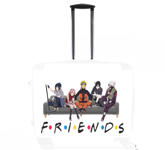  Friends parodie Naruto manga for Wheeled bag cabin luggage suitcase trolley 17" laptop