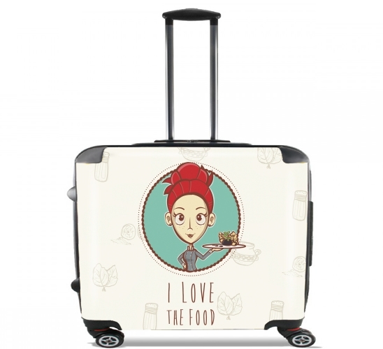  I love the food for Wheeled bag cabin luggage suitcase trolley 17" laptop