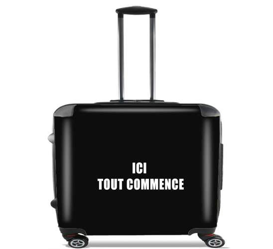  Ici tout commence for Wheeled bag cabin luggage suitcase trolley 17" laptop