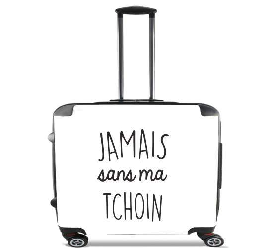  Jamais sans ma Tchoin for Wheeled bag cabin luggage suitcase trolley 17" laptop