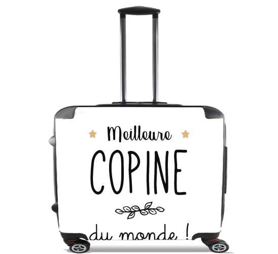  Meilleure copine du monde for Wheeled bag cabin luggage suitcase trolley 17" laptop