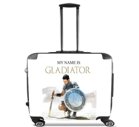  My name is gladiator for Wheeled bag cabin luggage suitcase trolley 17" laptop