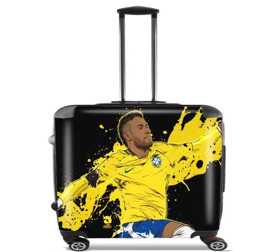  Neymar Carioca Paris for Wheeled bag cabin luggage suitcase trolley 17" laptop