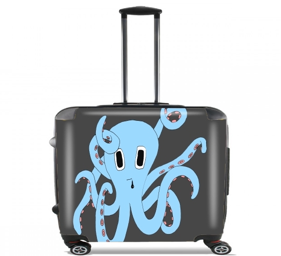  octopus Blue cartoon for Wheeled bag cabin luggage suitcase trolley 17" laptop