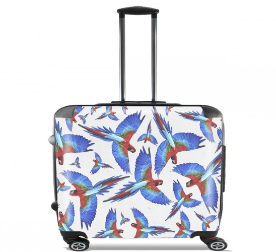  Parrot for Wheeled bag cabin luggage suitcase trolley 17" laptop