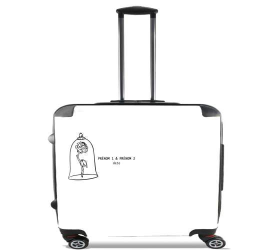  Stamp Inspired Belle Wedding for Wheeled bag cabin luggage suitcase trolley 17" laptop