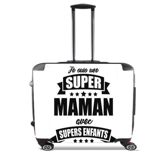  Super maman avec super enfants for Wheeled bag cabin luggage suitcase trolley 17" laptop