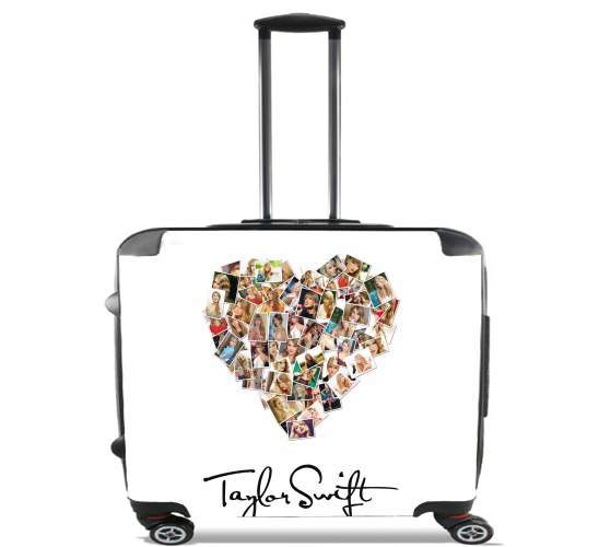  Taylor Swift Love Fan Collage signature for Wheeled bag cabin luggage suitcase trolley 17" laptop