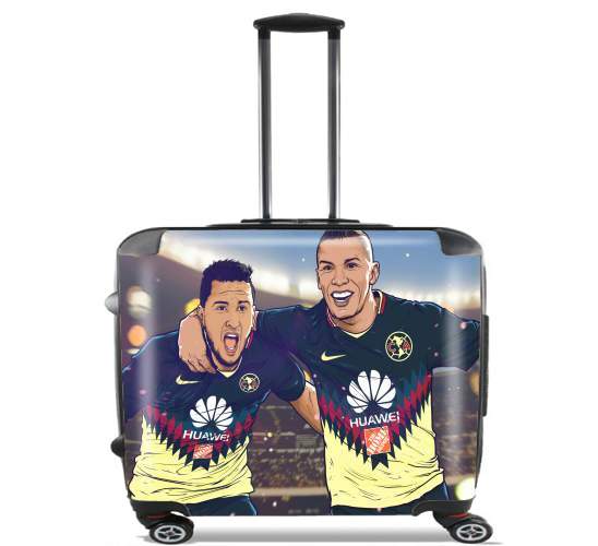  Uribe y Cecilio America for Wheeled bag cabin luggage suitcase trolley 17" laptop