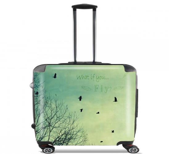  What if You Fly? for Wheeled bag cabin luggage suitcase trolley 17" laptop