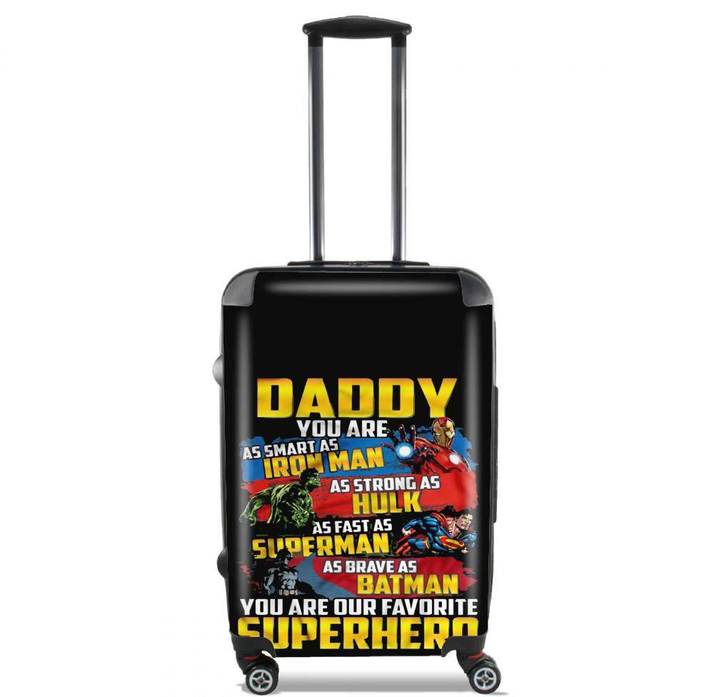  Daddy You are as smart as iron man as strong as Hulk as fast as superman as brave as batman you are my superhero for Lightweight Hand Luggage Bag - Cabin Baggage